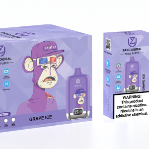 Grape ice UZY Bang DIgital 15000 Puff Pod-systemer