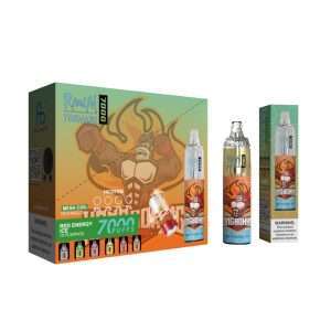 Red energy ice RandM Tornado 7000 e-cigarettes - Image 3