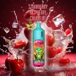 RandM tornado 9000 puffs 00015 Strawberry raspberry ice Randm tornado 9000 gefährlich vienkartiniai garintuvai