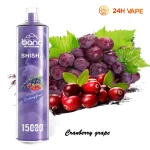 24H vape Bang shi sha 15000 puffs Червена боровинка грозде