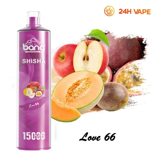 24H vape Bang shi sha 15000 puffs Love 66 24H vape Bang shi sha 15000 puffs Love 66