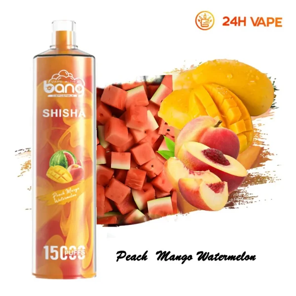 24H vape Bang shi sha 15000 пуфове Праскова манго