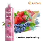 24H vape Bang shi sha 15000 puff Strawberry Raspberry Raspberry Candy 1