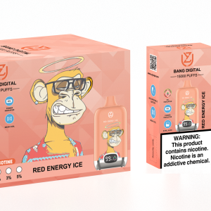 Red Energy ice UZY Bang DIgital 15000 Vape puff