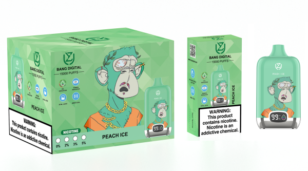 4 1 Peach ice UZY Bang DIgital 15000 E-liquid