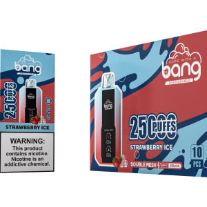 braškių ledas Bang 25000 Vape specifikacijos