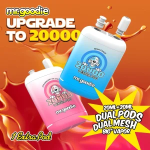 Mr. Goodie 20000 langtidsholdbart batteri 0% 2% 3% 5% nikotin
