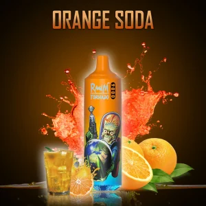 Orange Soda RandM Tornado 9000 puff vape
