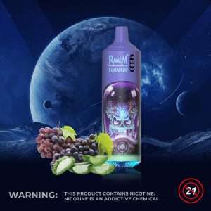 Aloe Grape RandM Tornado 9000 vape Intense flavors - Billede 3