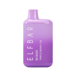 Triple-Berry-Ice ELF Bar BC 5000 Dual-Mesh Coils: 9,5 ml forfyldt