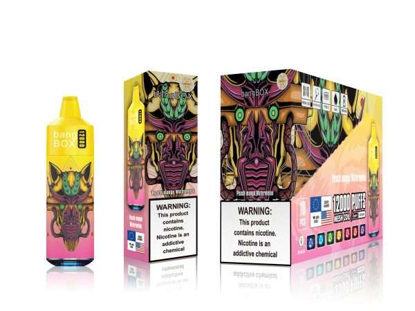 Pêssego manga melancia Melhores sabores de vape de 12000 puffs Pêssego manga melancia Melhores sabores de vape de 12000 puffs