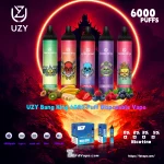 Smakdiagram UZY 6000 puffar vape butik