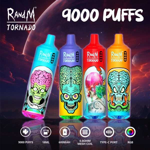 Randm Tornado 9000 ALL Flavors