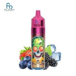 Blue Razz Ice Fumot Tornado 30K Music Fingeraftryk aktiveret engangs vape