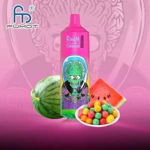 Watermelon Bubblegum RandM Tornado 9000 Pro 0%2%3%5% Nikotinindhold