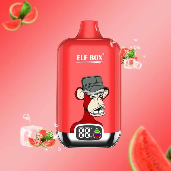 Arbuzowy lód ELF BOX Digital 12000 puffów jednorazowe smaki vape Arbuzowy lód ELF BOX Digital 12000 puffów jednorazowe smaki vape