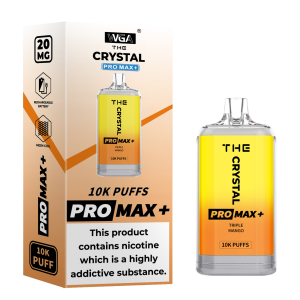 Tredobbelt mango WGA CRYSTAL PRO MAX 10000 PUFFS