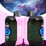 Peach lce Bang Starry 25000 Star Version vape with USB-C charging